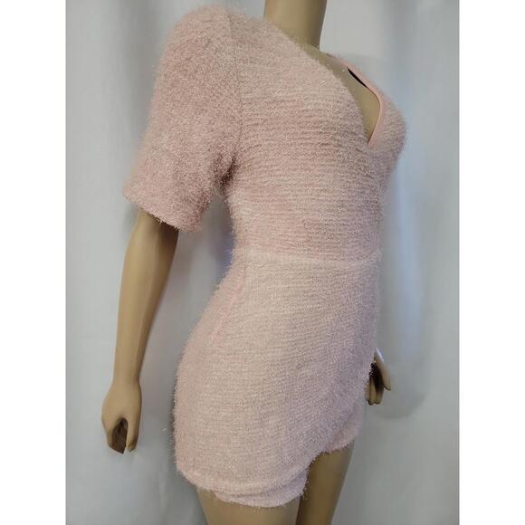 Hilary Duff for Smash + Tess Tinsel Skorty pink Women's Romper 2XS NEW #E - Picture 7 of 11